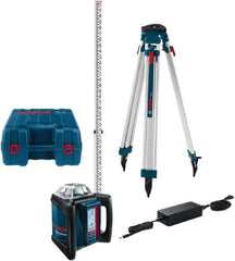 Bosch - 1,650' Measuring Range, 1/16" at 100' Accuracy, Self-Leveling Horizontal Rotary Slope Laser - ±5° Self Leveling Range, 1 Beam - Industrial Tool & Supply