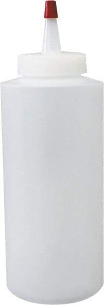 PRO-SOURCE - 12 oz Polyethylene Bottle with Applicator - Clear - Industrial Tool & Supply