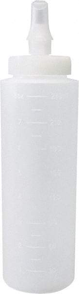 PRO-SOURCE - 8 oz Polyethylene Bottle with Applicator - Clear - Industrial Tool & Supply