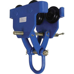 Vestil - 4 Ton Capacity Quick Install Manual Trolley - 4" to 11-3/4" Flange Width - Industrial Tool & Supply