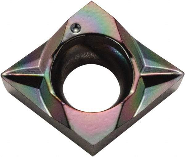 Kyocera - CCGT32502 MFP Grade PDL025 Carbide Turning Insert - Al2O3 Finish, 80° Diamond, 3/8" Inscr Circle, 5/32" Thick, 0.0039" Corner Radius - Industrial Tool & Supply