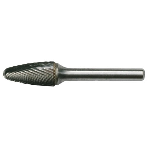 SF-3 Standard Cut Solid Carbide Bur-Round Nose Tree Shape - Exact Industrial Supply