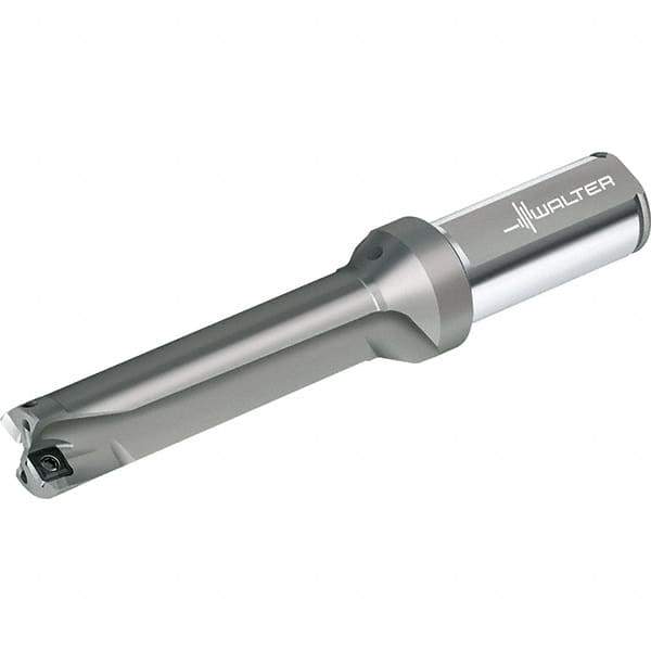 Walter - 72mm Max Drill Depth, 4xD, 18mm Diam, Indexable Insert Drill - 2 Inserts, 25mm Shank Diam, Straight Shank - Industrial Tool & Supply
