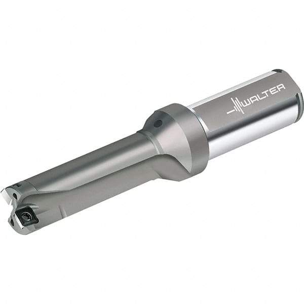 Walter - 72mm Max Drill Depth, 3xD, 24mm Diam, Indexable Insert Drill - 2 Inserts, 25mm Shank Diam, Straight Shank - Industrial Tool & Supply