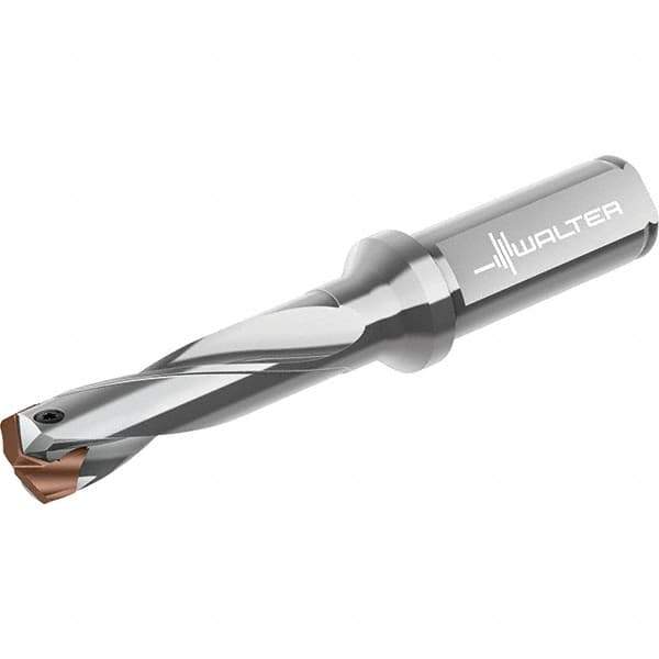 Walter - 21 to 21.99mm Diam, 3xD, 100mm Max Depth, 20mm Shank Diam, 154mm OAL, Replaceable Tip Drill - P6001-D21..R, P6003-D21..R, P6004-D21..R, P6005-D21..R Insert, D4140 Toolholder, Series D4140 - Industrial Tool & Supply