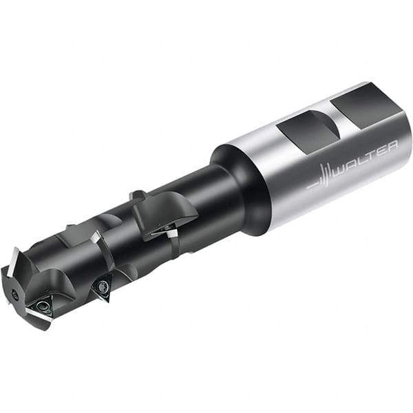 Walter - 44mm Cut Diam, 119mm Max Hole Depth, 40mm Shank Diam, Indexable Thread Mill - Insert Style P26300, 9 Inserts, Toolholder Style T2711, 201.7mm OAL - Industrial Tool & Supply