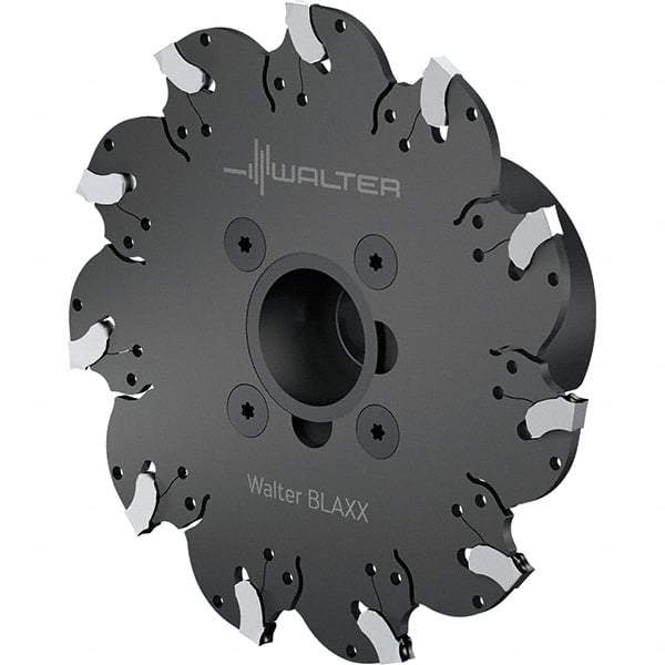 Walter - Arbor Connection, 4mm Cutting Width, 33mm Depth of Cut, 4.92mm Cutter Diam, 1" Hole DIam, 11 Tooth Indexable Slotting Cutter - F5055 Toolholder, SX-4.. Insert, Right Hand Cutting Direction - Industrial Tool & Supply