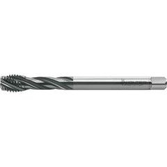 Walter-Prototyp - M12x1.75 Metric 4 Flute 6HX Semi-Bottoming Spiral Flute Tap - High Speed Steel, TiAlN Finish, 110mm OAL, Right Hand Flute, Right Hand Thread, Series TC121 - Industrial Tool & Supply