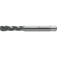 Walter-Prototyp - M10x1.50 Metric 3 Flute 6HX Semi-Bottoming Spiral Flute Tap - High Speed Steel, TiAlN Finish, 101.67mm OAL, Right Hand Flute, Right Hand Thread, Series TC121 - Industrial Tool & Supply