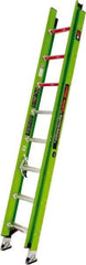 Little Giant Ladder - 16' High, Type IAA Rating, Fiberglass Extension Ladder - 375 Lb Capacity, 14' Working Length - Industrial Tool & Supply