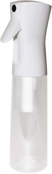 PRO-SOURCE - 10 oz Polyethylene Bottle & Trigger Sprayer - White - Industrial Tool & Supply