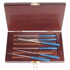 5-1/2" OAL NEEDLE FILE KIT 200G DMD - Industrial Tool & Supply