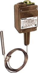 Barksdale - -50 to 150°F Remote Mount Temperature Switch - 3/8 x 4-15/32 Capillary, Copper, ±1% of mid-60% of F.S. - Industrial Tool & Supply