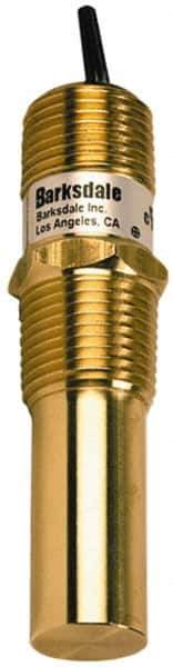 Barksdale - 50 to 300°F Bi-Metal Compact Switch - 1/2" NPT, 11/16 x 1-1/2 Rigid Stem, Brass, ±10°F - Industrial Tool & Supply