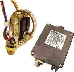 Barksdale - 325 to 6,500 psi Adjustable Range, 9,750 Max psi, Bourdon Tube Pressure Switch - 1/4 Tube Male, Terminals, SPDT Contact, 316SS Wetted Parts, 1% Repeatability - Industrial Tool & Supply