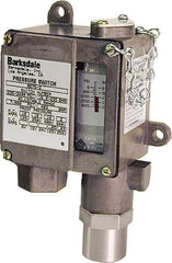 Barksdale - 20 to 200 psi Adjustable Range, 3,000 Max psi, Sealed Piston Pressure Switch - 1/4 NPT Female, Screw Terminals, SPDT Contact, 416SS Wetted Parts, 2% Repeatability - Industrial Tool & Supply