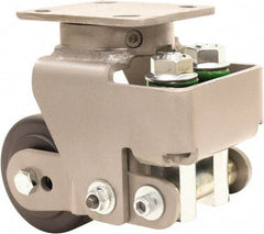 Hamilton - 4" Diam x 2" Wide, Impact-Resistant Cast Nylon Swivel Caster - 1,600 Lb Capacity, Top Plate Mount, 4" x 5" Plate, Sealed Precision Ball Bearing Bearing - Industrial Tool & Supply