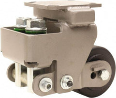 Hamilton - 4" Diam x 2" Wide, Impact-Resistant Cast Nylon Rigid Caster - 1,600 Lb Capacity, Top Plate Mount, 4" x 4-1/2" Plate, Sealed Precision Ball Bearing Bearing - Industrial Tool & Supply