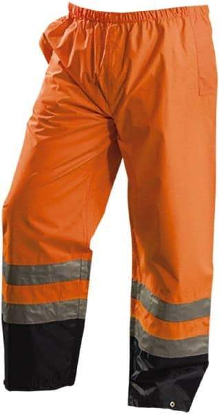OccuNomix - Size M, High Visibility Yellow, Rain Pants - 2 Pockets, Open Ankle - Industrial Tool & Supply