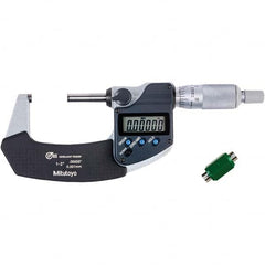 Mitutoyo - Electronic Outside Micrometers Type: Coolant-proof Minimum Measurement (Decimal Inch): 1.0000 - Industrial Tool & Supply