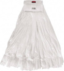 Rubbermaid - 1" White Head Band, Large Rayon Cut End Mop Head - Hook & Loop Connection, Use with Wet Mop Hook & Loop Handles - Industrial Tool & Supply