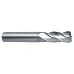 6mm Dia. x 57mm Overall Length 4-Flute Square End Solid Carbide SE End Mill-Round Shank-Center Cut-Uncoated - Industrial Tool & Supply