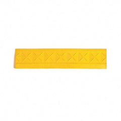 Ergo Advantage - 18" Long x 4" Wide x 1" Thick, Anti-Fatigue Modular Matting Anti-Fatigue Flooring - Female, 1 Interlocking Side, Yellow, For Dry Areas - Industrial Tool & Supply