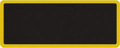 Smart Step - 5' Long x 2' Wide, Dry Environment, Anti-Fatigue Matting - Black with Yellow Borders, Urethane with Urethane Sponge Base, Beveled on All 4 Sides - Industrial Tool & Supply