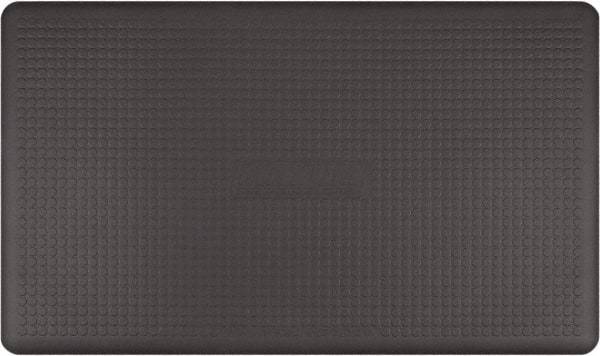 Smart Step - 5' Long x 3' Wide, Dry Environment, Anti-Fatigue Matting - Gray, Urethane with Urethane Sponge Base, Beveled on 3 Sides - Industrial Tool & Supply