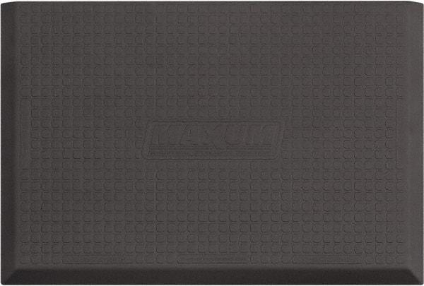 Smart Step - 3' Long x 2' Wide, Dry Environment, Anti-Fatigue Matting - Gray, Urethane with Urethane Sponge Base, Beveled on 3 Sides - Industrial Tool & Supply