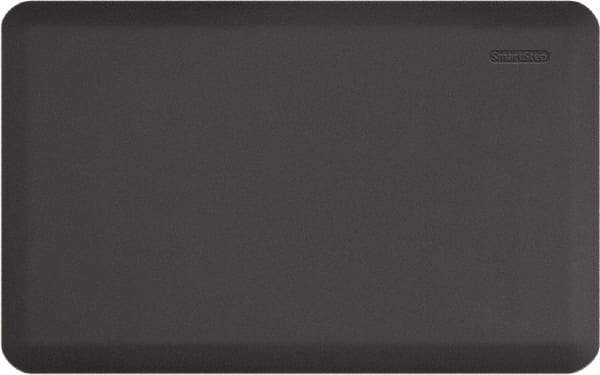 Smart Step - Dry Environment, Anti-Fatigue Matting - Gray, Urethane with Urethane Sponge Base, Beveled on All 4 Sides - Industrial Tool & Supply