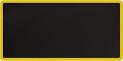 Smart Step - 6' Long x 3' Wide, Dry Environment, Anti-Fatigue Matting - Black with Yellow Borders, Urethane with Urethane Sponge Base, Beveled on All 4 Sides - Industrial Tool & Supply