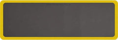 Smart Step - 6' Long x 2' Wide, Dry Environment, Anti-Fatigue Matting - Gray with Yellow Borders, Urethane with Urethane Sponge Base, Beveled on All 4 Sides - Industrial Tool & Supply