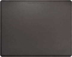 Smart Step - 5' Long x 4' Wide, Dry Environment, Anti-Fatigue Matting - Gray with Yellow Borders, Urethane with Urethane Sponge Base, Beveled on All 4 Sides - Industrial Tool & Supply