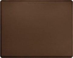 Smart Step - 5' Long x 4' Wide, Dry Environment, Anti-Fatigue Matting - Brown with Yellow Borders, Urethane with Urethane Sponge Base, Beveled on All 4 Sides - Industrial Tool & Supply