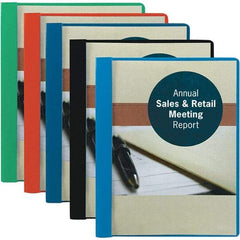 SMEAD - 11" Long x 8-1/2" Wide Report Cover with Tang/Prong Binding - Dark Blue - Industrial Tool & Supply