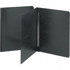 SMEAD - 11" Long x 8-1/2" Wide Report Cover with Tang/Prong Binding - Black - Industrial Tool & Supply