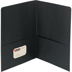SMEAD - 11" Long x 8-1/2" Wide Pocket - Black - Industrial Tool & Supply