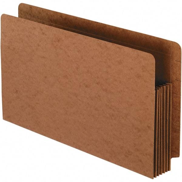 Pendaflex - 15-3/4 x 9-1/2", Legal, Brown, Expandable File Folders with Drop Front & End Tab Pocket - Straight Tab Cut Location - Industrial Tool & Supply