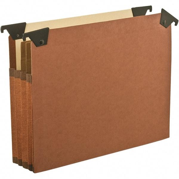 Pendaflex - 12 x 10", Letter Size, Brown, Hanging File Folder - 1/5 Tab Cut Location - Industrial Tool & Supply