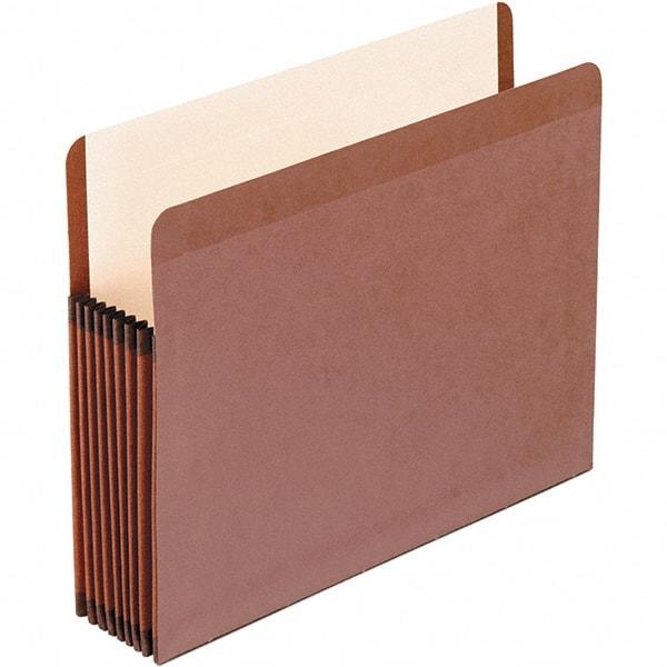 Pendaflex - 11-3/4 x 9-1/2", Letter Size, Brown, Expansion Folders - Straight Tab Cut Location - Industrial Tool & Supply