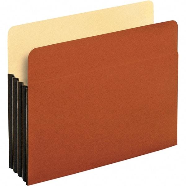 Pendaflex - 11-3/4 x 9-1/2", Letter Size, Brown, Expansion Folders - Straight Tab Cut Location - Industrial Tool & Supply