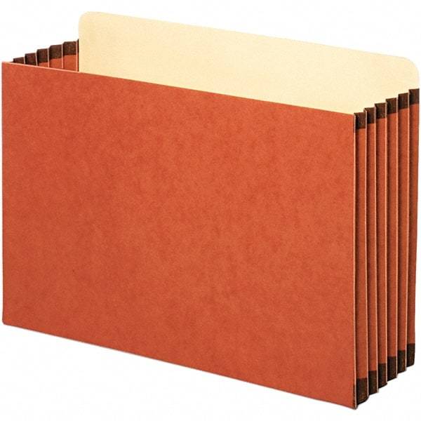 Pendaflex - 14-3/4 x 10-1/4", Legal, Redrope, 5-1/4" Expanding Wallet - Straight Tab Cut Location - Industrial Tool & Supply