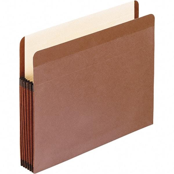 Pendaflex - 14-3/4 x 9-1/2", Legal, Brown, Expandable File Folders with Drop Front & End Tab Pocket - Straight Tab Cut Location - Industrial Tool & Supply