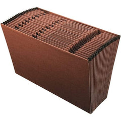 Pendaflex - 15 x 10", Legal, Redrope, A-Z Indexed Expanding Files - Assorted Tab Cut Location - Industrial Tool & Supply