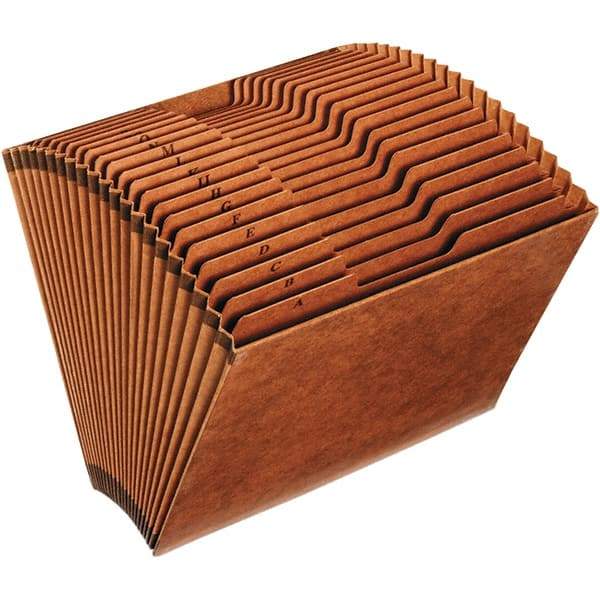 Pendaflex - 12 x 10", Letter Size, Brown, Expansion Folders - 1/3 Tab Cut Location - Industrial Tool & Supply