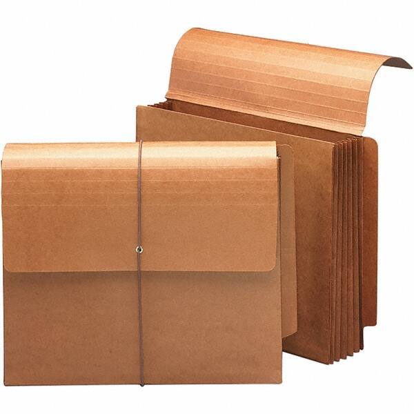 SMEAD - 12-1/4 x 9-1/2", Letter Size, Redrope, 5-1/4" Expanding Wallet - Straight Tab Cut Location - Industrial Tool & Supply