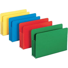 SMEAD - 14-3/4 x 9-1/2", Legal, Assorted Colors, Expansion Folders - Straight Tab Cut Location - Industrial Tool & Supply