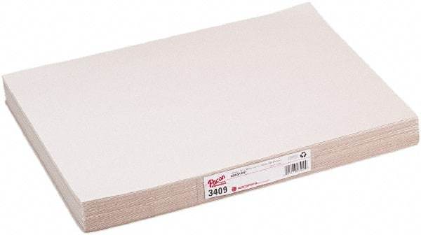 Pacon - 18" Long x 12" Wide Sheets of White Newsprint Paper - 30 Lb Paper Weight, 500 Sheets - Industrial Tool & Supply