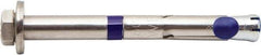 Powers Fasteners - 1/4" Diam, 1/4" Drill, 1-3/4" OAL, 2" Min Embedment Sleeve Concrete Anchor - 304 Stainless Steel, Hex Head, Hex Drive, 1-3/4" Thread Length - Industrial Tool & Supply